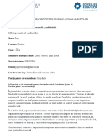 Formular Candidatura Cse