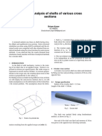 Torsional Analysis of Shafts of Various Cross Sections: Shivam Kumar