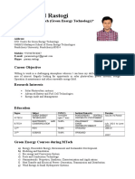 Parmanand Rastogi: B.Tech (ECE), M.Tech (Green Energy Technology) Personal Details