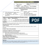 Daily Lesson Plan For English Language Year 3 Emerald