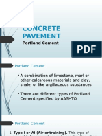 Concrete Pavement: Portland Cement