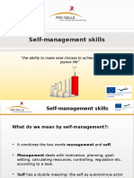 Achieve goals with self-management skills