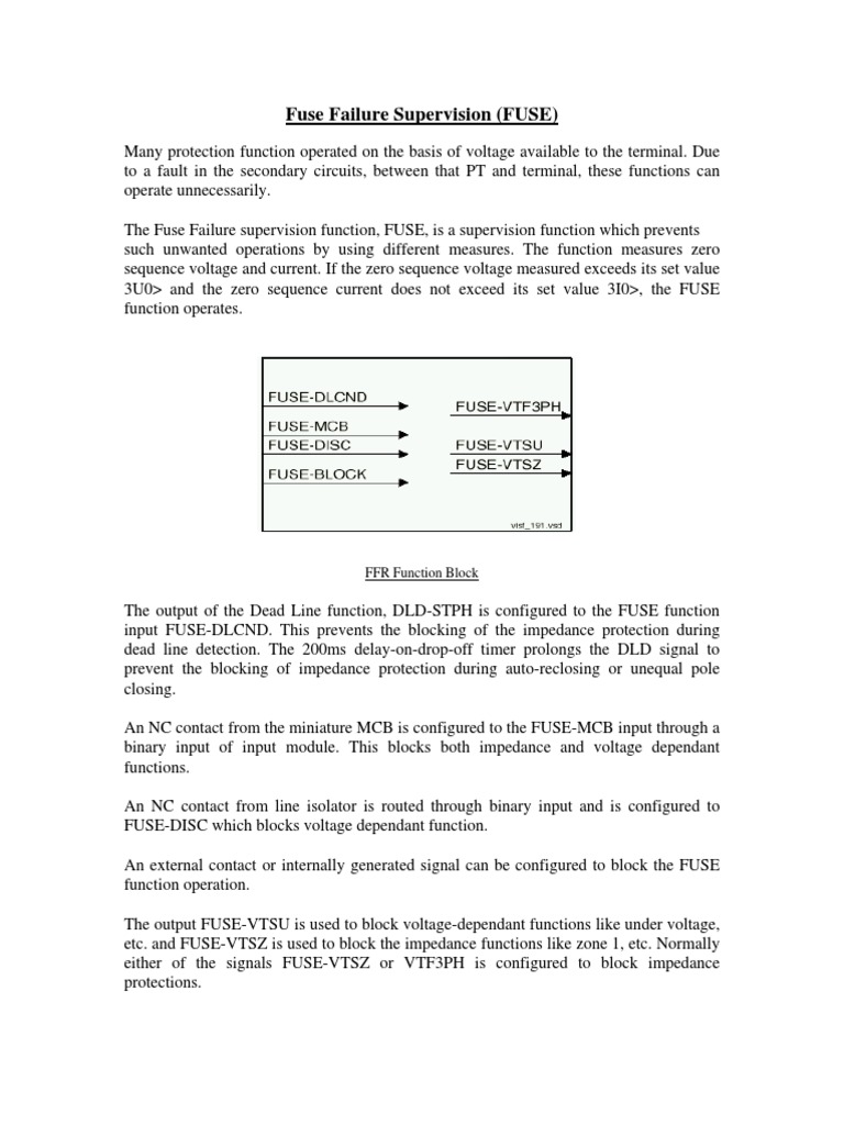 Fuse Failure PDF Fuse (Electrical) Electrical Impedance
