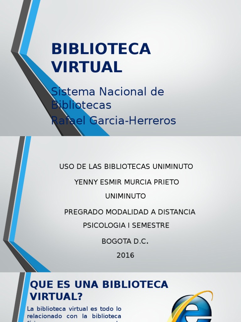 Uso de La Biblioteca Virtual | PDF