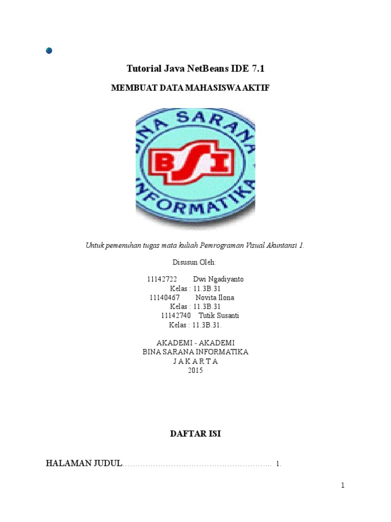 Tutorial Pemrograman Java di NetBeans | PDF | Seni | Teknologi & Rekayasa
