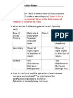 earthquake guided notes