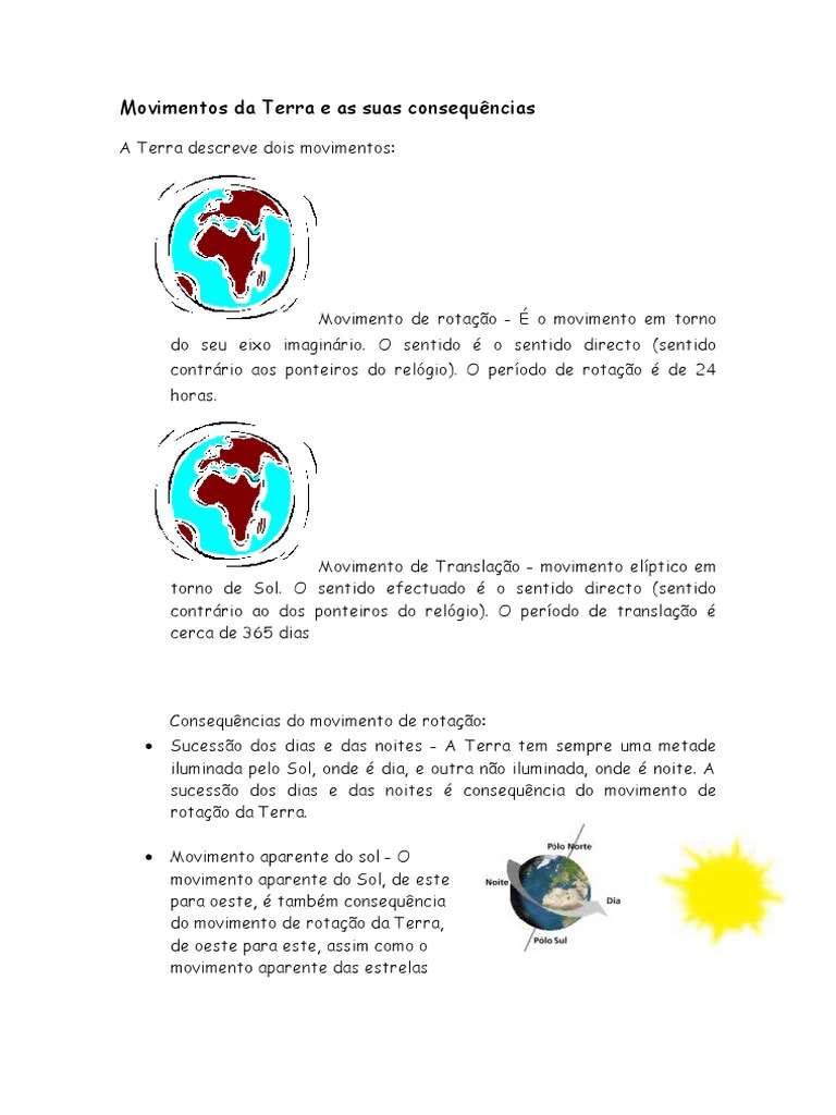 Movimentos Da Terra e As Suas Consequências | PDF | Eclipse | Lua