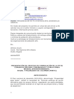 PRESENTACIÓN DEL PROCESO DE FORMULACIÓN DE LA PP DE COMUNICACIÓN PARA COMUNIDADES Y POBLACIONES NEGRAS, AFRODESCENDIENTE,  RAIZAL Y PALENQUERA DE COLOMBIA (MINTIC)