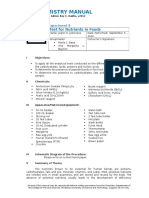 Test of Nutrients in Food