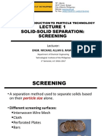 Lecture 1 - Screening