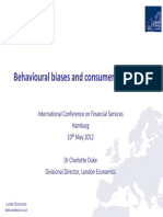 Behavioural Biases and Consumer Detriment