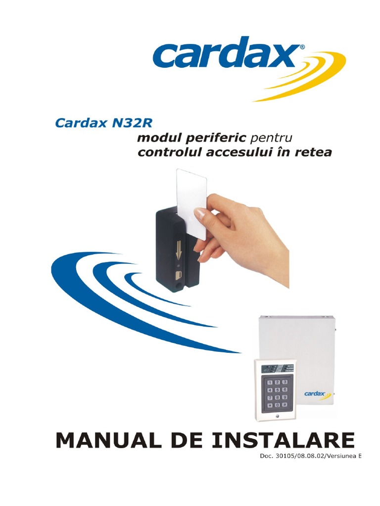 Cardax n32r Rev e A5 | PDF