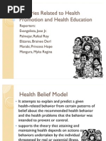 Download Theories related to health promotion and health education by Jose Espinosa Evangelista Jr SN33010047 doc pdf