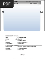 Programación Curricular de Aula