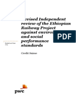 Credit Suisse - Independent Review of ESIAs for Ethiopian Railway 100614