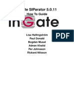 Ingate Siparator How To Guide