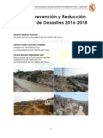 Plan de Prevención y Reducción de Riesgos de Desastres 2016 - 2018actual