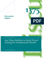 Are There Bubbles in Stock Prices? Testing for Fundamental Shocks