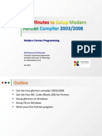 Ten Minutes to Setup Modern Fortran 2003-2008 on Windows - V2