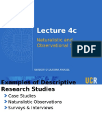 Lecture 04c Naturalistic and Observational Studies
