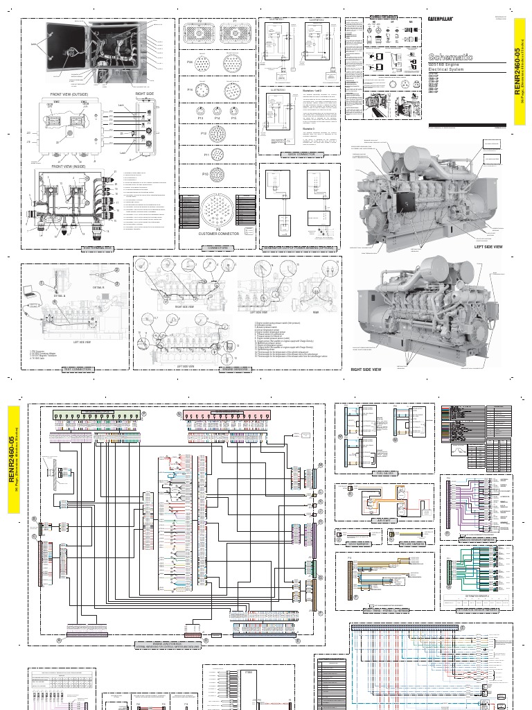 Wiring Diagram 3516B 7EZ | Electrical Connector | Electricity cat 3512 wiring diagram 