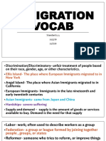 Immigration Vocab