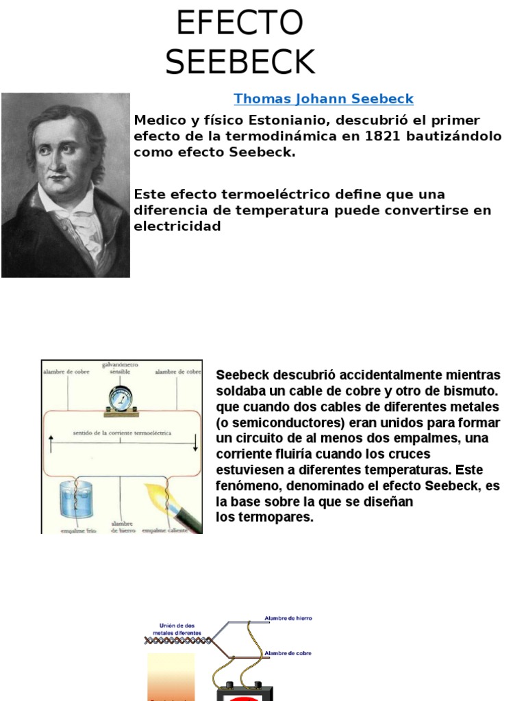 Efecto Seebeck | PDF