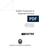 Gestión Social para El Desarrollo Humano