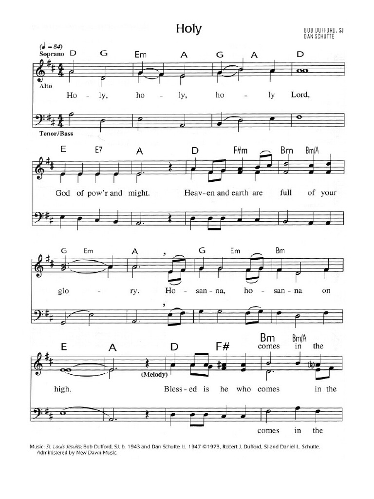 Holy Bob Dufford Dan Schutte PDF PDF