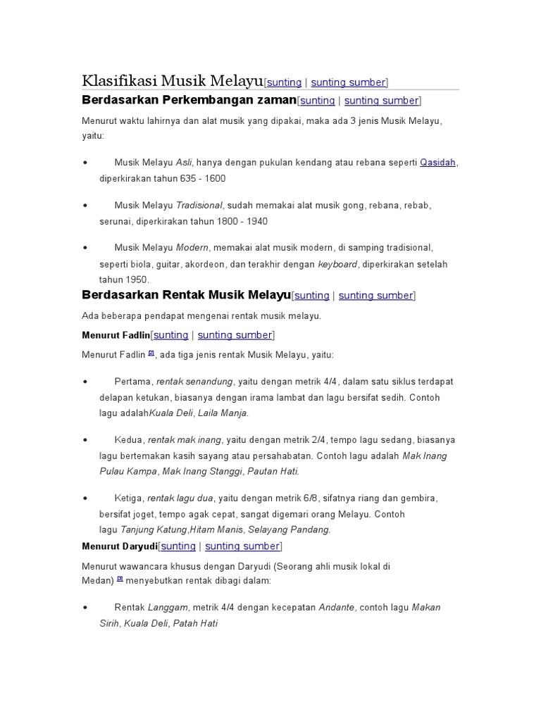 Free Gambar Klasifikasi Musik Melayu Terbaru oleh Cikimm.com