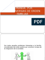 Demanda Por Controversias de Orden Familiar