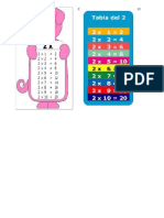 Rotulo Tablas de 2