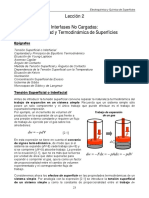 Capilaridad y Termodinamica Superficies