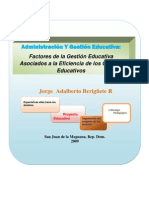 Factores de La Gestión Asociados A La Eficiencia