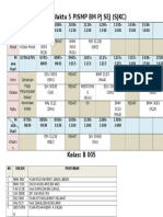 Jadual Waktu 5pismp