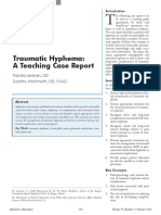 Traumatic Hyphema: A Teaching Case Report: Priscilla Lenihan, OD Dorothy Hitchmoth, OD, FAAO