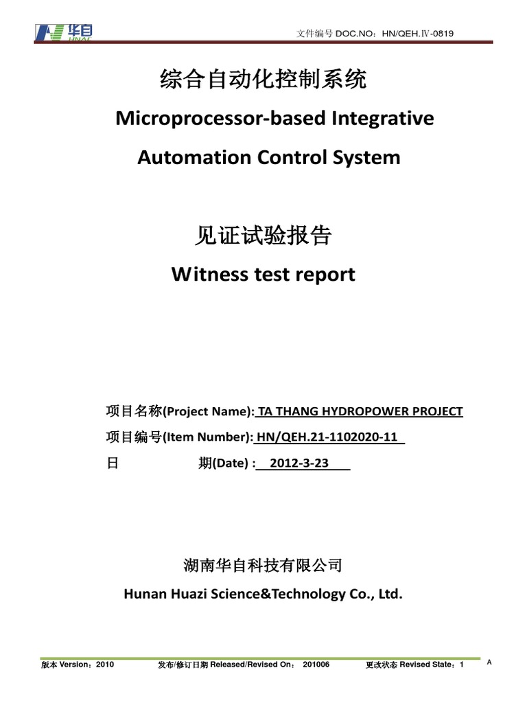 Witness Test Report PDF | PDF