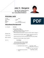 Xavier C. Vergara: Personal Data