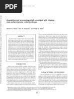 Acquisition and Processing Pitfall Associated With Clipping Near-surface Seismic Reflection Traces