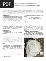 Sublimation and Melting Point Determination