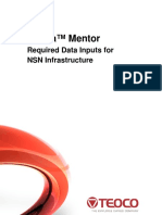 Ultima Mentor Required Data Inputs For NSN