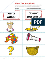 Sort Words That Start With Q