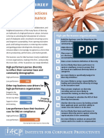 EXECUTIVE BRIEF 12 Diversity Practices of High Performance Organizations I4cp