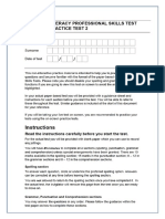 Literacy Practice Test 