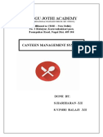 Alagu Jothi Academy: Canteen Management System