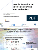 930Mécanismes de Formation de Petites Molécules Sur Des Surfaces Carbonnées