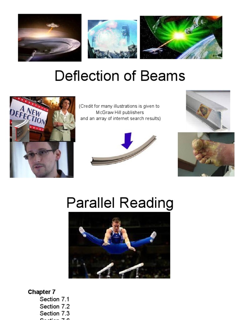 Beam Deflection and Bending Analysis | PDF | Beam (Structure) | Bending