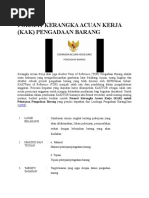 Contoh Kerangka Acuan Kerja