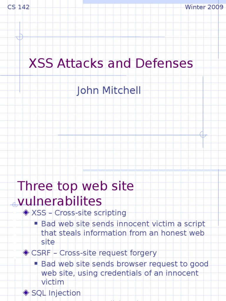 XSS Attacks: Types and Defenses Explained | PDF