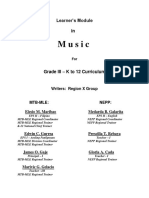 Grade III Music Learner’s Module